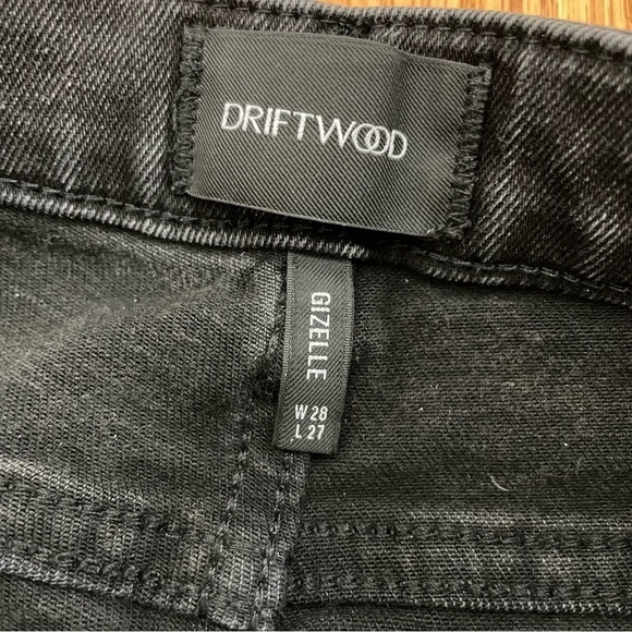 ANTHROPOLOGIE Driftwood Black Embroidered Stars Denim Jeans 28 - Picture 14 of 16